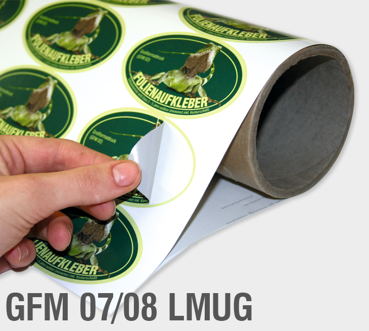 GFM 07/08 + Folien-Laminat Glanz - Selbstklebefolie 70 µm, transparent, glänzend (polymer)