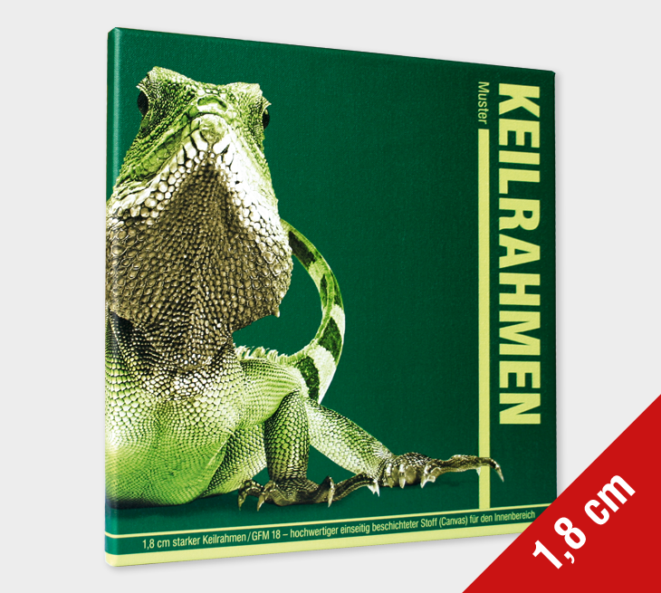 1,8 cm Fotoleinwand (Basic-Keilrahmen)