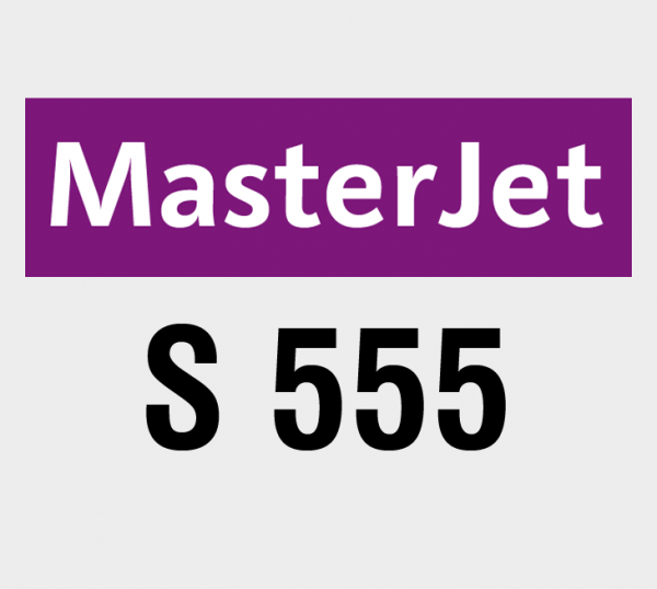 MasterJet.S555-GFM 48/49 - Selbstklebefolie mit Luftkanälen 70 µm, weiß, glänzend (polymer), grauer